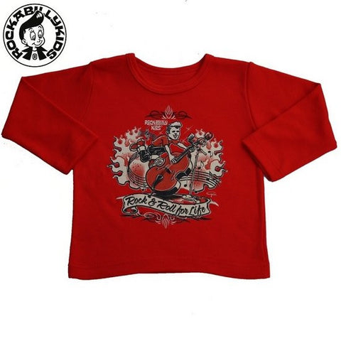 Rock & Roll Long Sleeved Tee by RockabillyKids