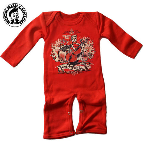 Rock N Roll Baby Grow by RockabillyKids