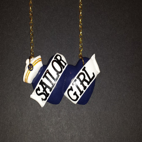 navy sailor girl bete noire necklace