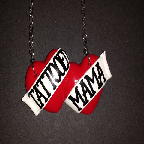 red tattooed mama bete noire necklace