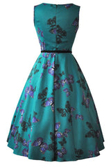 Butterfly Hepburn Dress by Lady Vintage