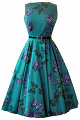 Butterfly Hepburn Dress by Lady Vintage