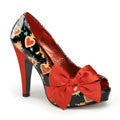 Bettie 13 Sacred Hearts Platforms by Pinup Couture