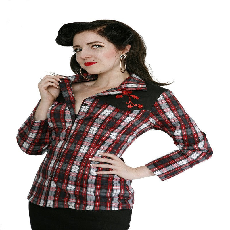 Joni Check Shirt by Collectif
