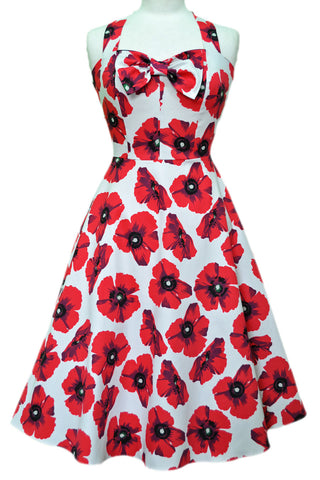 Poppy Halterneck Dress by Lady Vintage