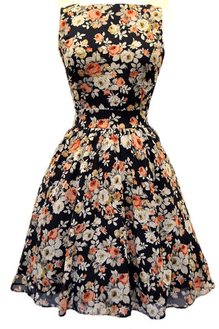 Floral Tea Dress by Lady Vintage