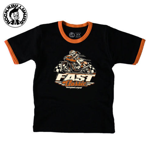 Fast Classic Ringer Tee by RockabillyKids