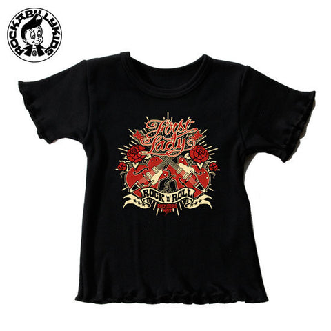 First Lady Ruffled Tee by RockabillyKids