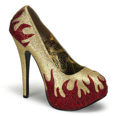 Teeze 27 Rhinestone Platforms by Bordello