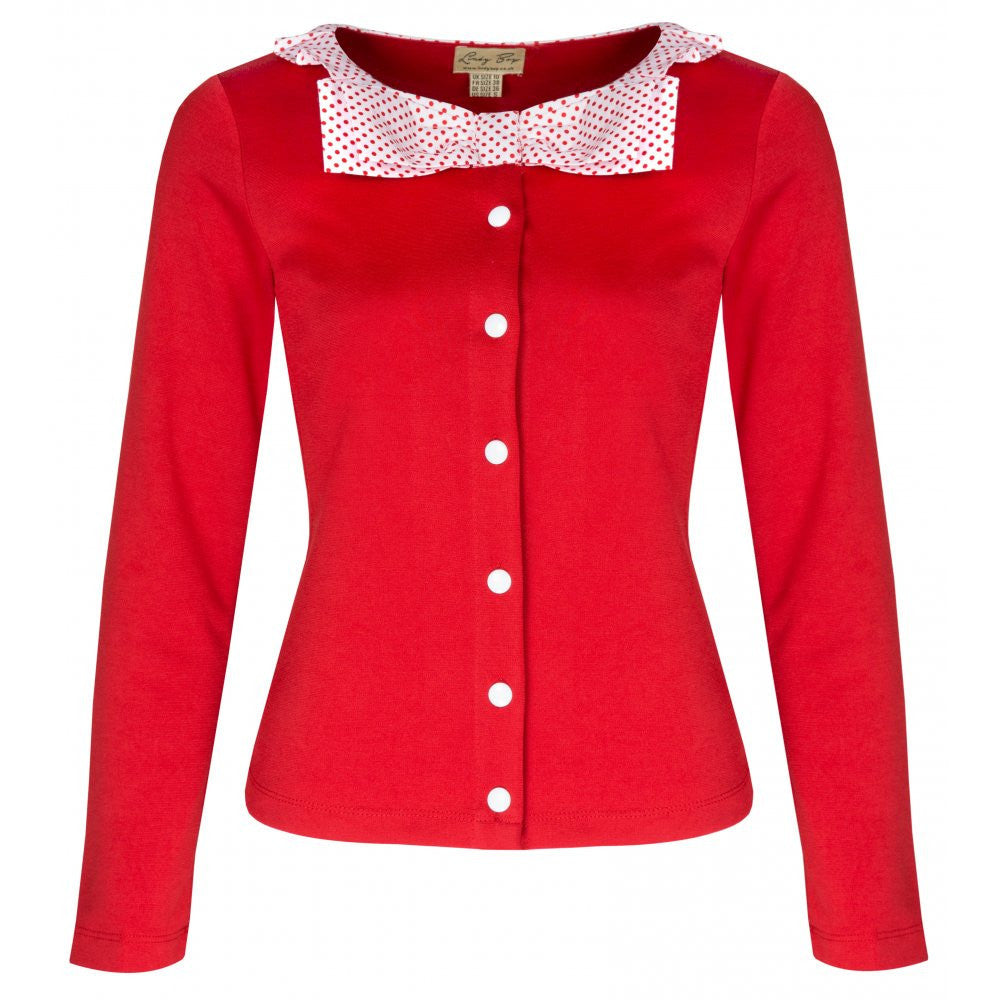 "Ally" Jersey Cardigan by Lindy Bop
