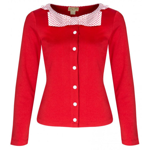 "Ally" Jersey Cardigan by Lindy Bop
