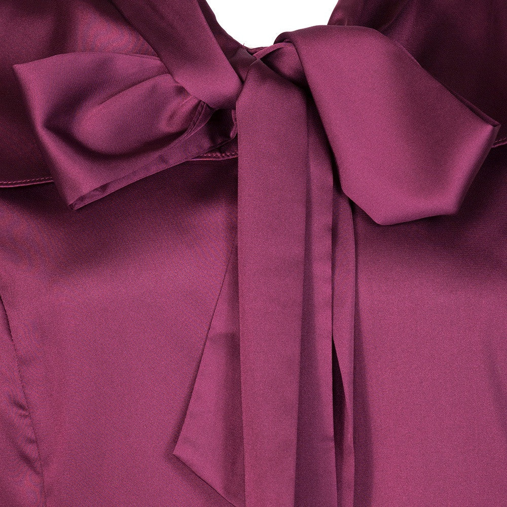 "Bernadette" Pussy Bow Blouse by Lindy Bop