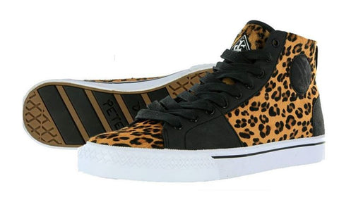 pair of Iron Fist Duane Peters leopard Broadway Hi Sneakers