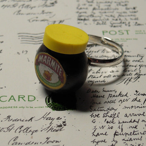 handmade mini marmite jar ring