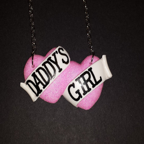 pink daddys girl bete noire necklace