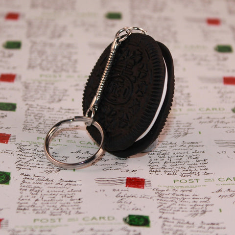 handmade oreo biscuit keychain