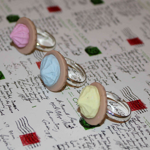 handmade iced gem rings