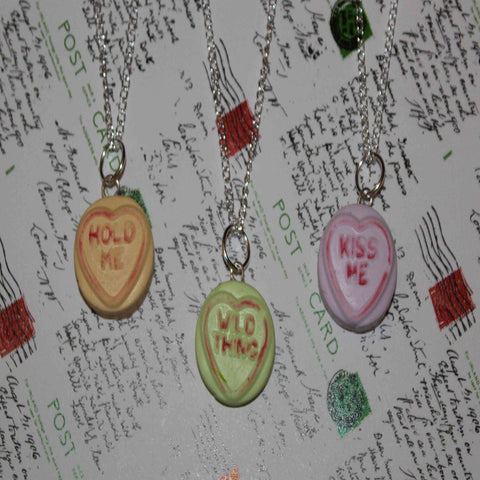 handmade love heart necklaces