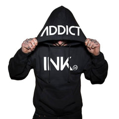 Black & White Midweight Pullover Hoodie by InkAddict