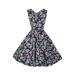 Ophelia Floral Swing Dress by Lindy Bop