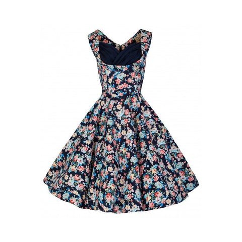 Ophelia Floral Swing Dress by Lindy Bop