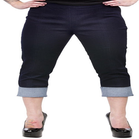 Denim Look Capris by Sourpuss