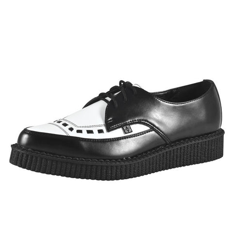 A8140 Leather Pointed Toe Brothel Creepers by T.U.K