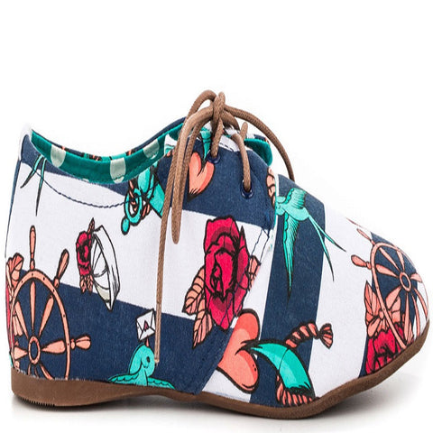 She Sells Oxford Flexi Flats by Iron Fist