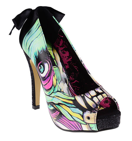 Skin Crawler Peep Toe Platforms by Iron Fist