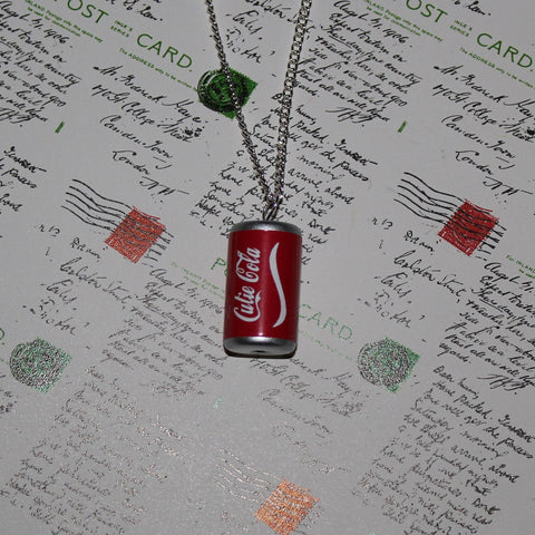 mini coca cola can necklace