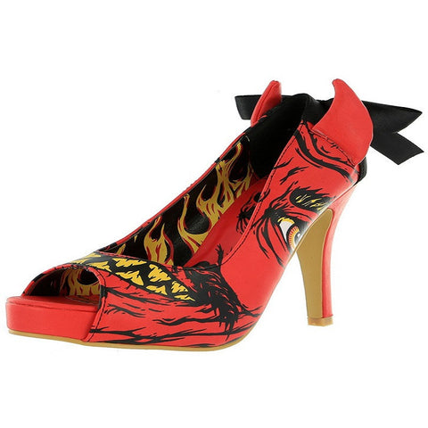 Soul Stealer Peep Toe Platforms by Iron Fist