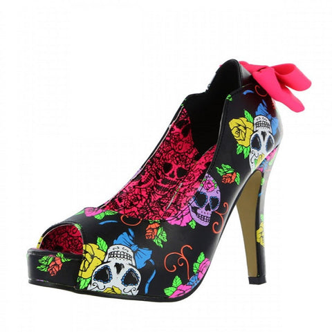 Sweet Tooth Peep Toe Platforms by Iron Fist