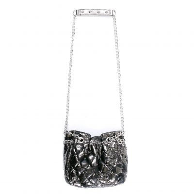 silver sweet skull o mine iron fist bag