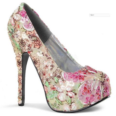 Teeze 06 Floral Platforms by Bordello