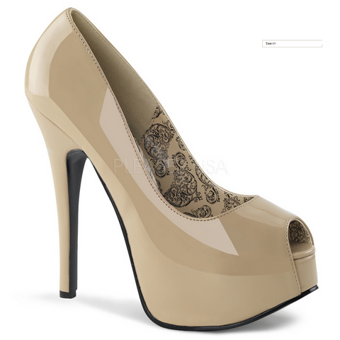 Cream Teeze 22 Platforms by Bordello