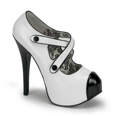 White Teeze 23 Platforms by Bordello