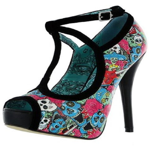 Tomb Sweeper Peep Toe Platforms by Iron Fist