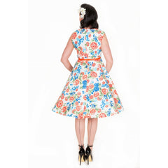 Yulia Floral Swing Dress by Lindy Bop